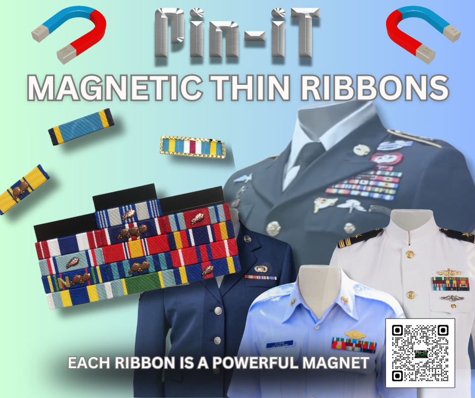 Revolutionizing Military Ribbons: Discover Pin-iT Magnetic Thin Ribbons